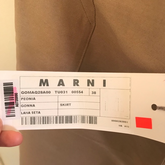 SOLD — NWT Marni sz 38 midi silk wool skirt - Picture 4 of 5